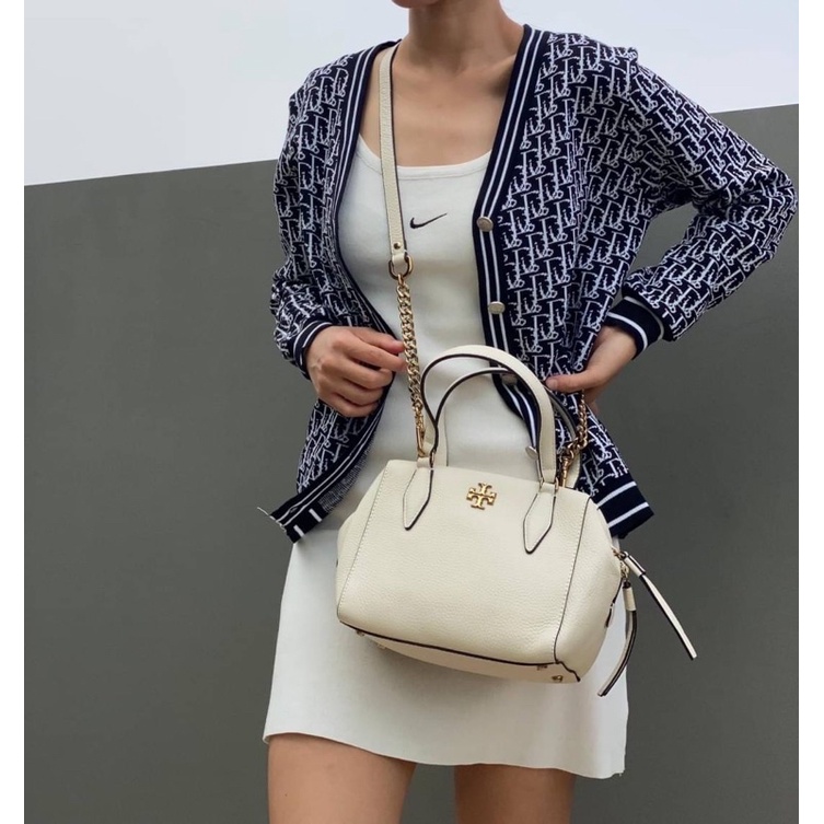 TB Kira Pebbled Small Satchel