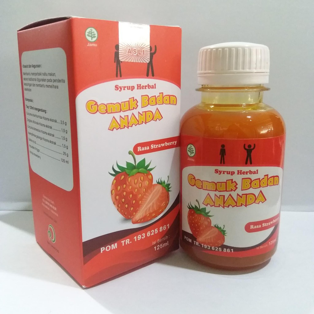 

Syrup Herbal Gemuk Badan Ananda Rasa Strawbery