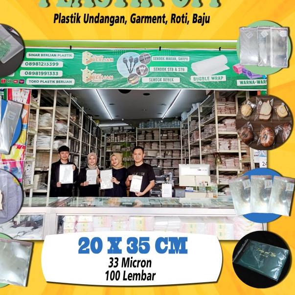 

20 x 35 cm Plastik OPP TEBAL (100 lbr) (lem/seal)