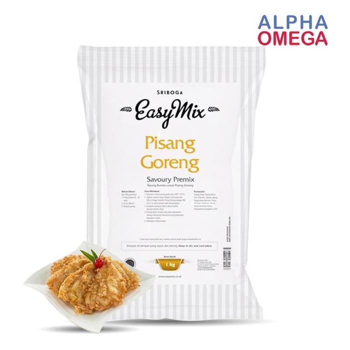 

MURAH SRIBOGA EASYMIX PISANG GORENG 1 KG - TEPUNG PISANG CRISPY