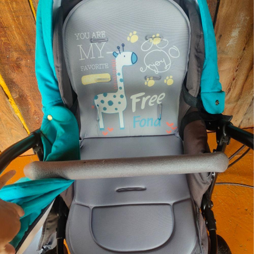 Needway  Alas Duduk Stroller Bayi Motif Kartun Jerapah Bisa Dicuci