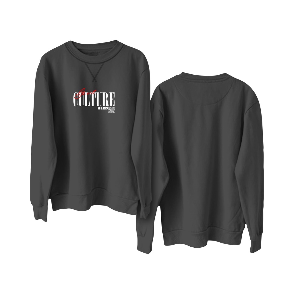 Holyrider Sweter Basic Culture || Crewneck sweatshirt sablon DTF  size M - XXL ( Pria &amp; Wanita )