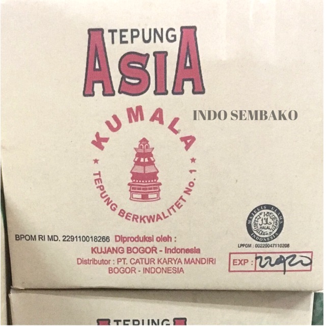 Tepung Asia Kumala Dus / Tepung Asia Karton 25bks x 80g/ Tepung Asia Dus