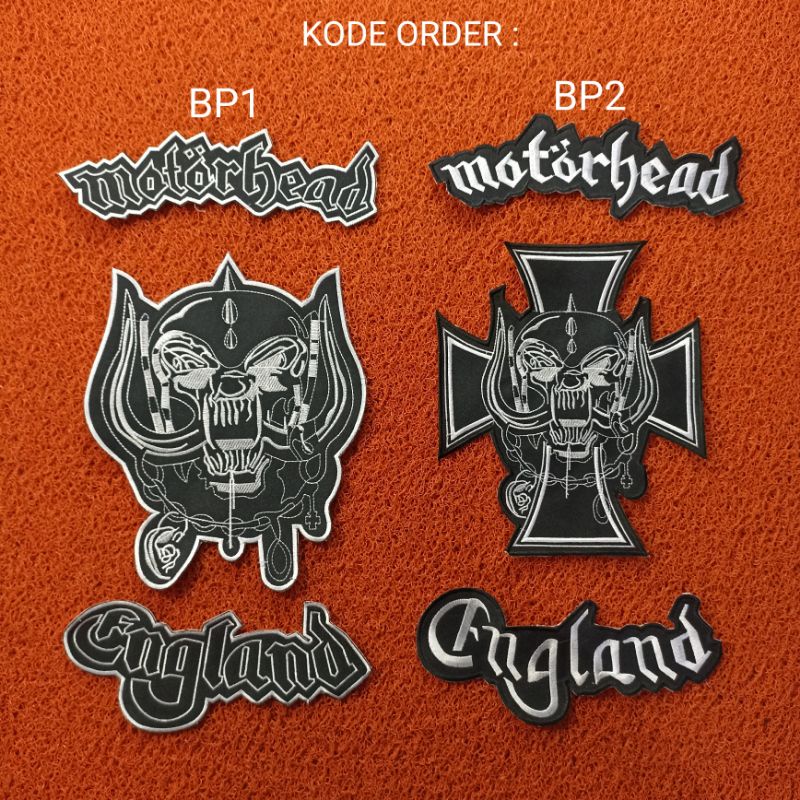 [ HARGA AGEN 50 SET ] BACKPATCH BORDIR MOTORHEAD SATU SET BEST QUALITY SUPER MURAH SEDUNIA