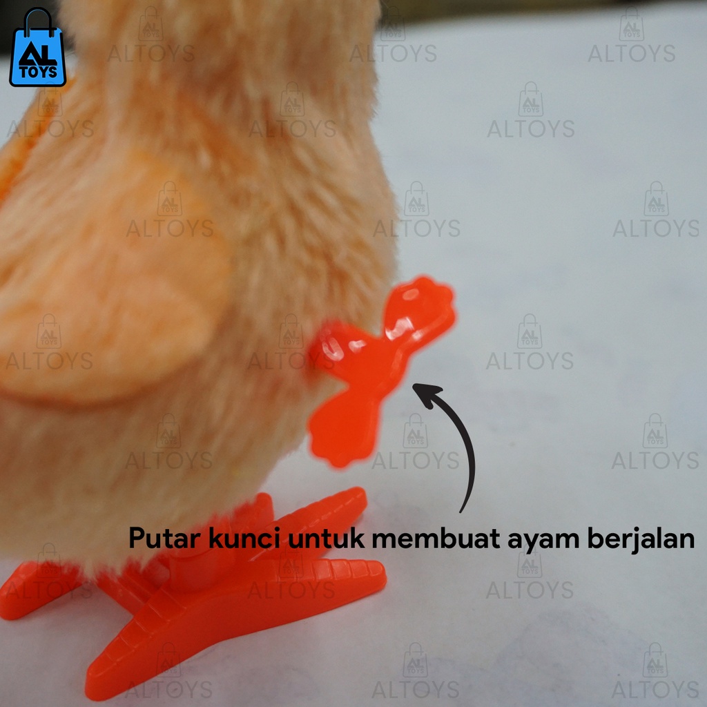 Mainan Kunci Putar Anak Ayam / Ayam Jago Berjalan