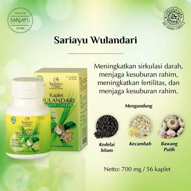 SARIAYU KAPLET WULANDARI ( Penyubur Kandungan)