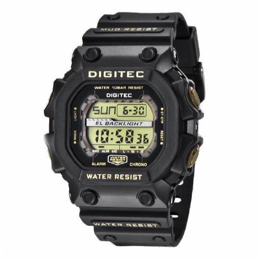 JAM TANGAN COWOK SPORT DIGITEC TYPE 5012T/ DIGITEC DG-5012T/ SPORT COWOK DIGITEC STRAP KARET/DIGITEC COWOK TYPE 5012T WATER RESISTANT 100M