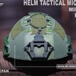 Helm Tactical Mich 2001 Cover Hijau Armi