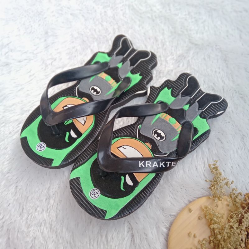 Sandal anak Laki-laki Karater BATMAN Lucu dan Termurah