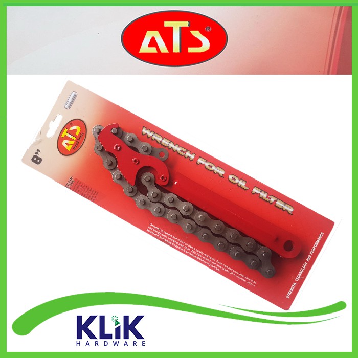 ATS Kunci Oli Filter 8 Inch Rantai 200 mm - Oil Filter Wrench Chain 8&quot;