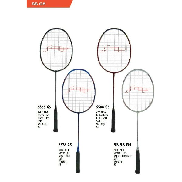 Original Lining Super Series SS 98 Raket Badminton SS98 G5 BO703 CN BAT