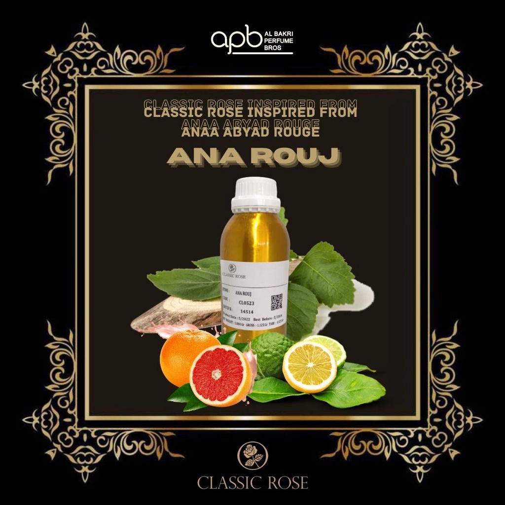 BIBIT PARFUM. BIBIT PARFUM ANA ABYAD ROUJ. BIBIT PARFUM 1KG. CLASSIC ROSE.