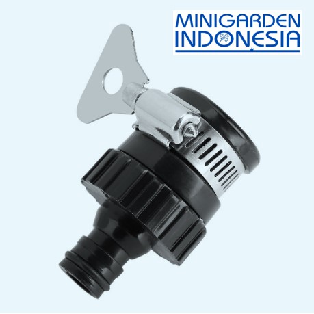 sambungan selang taman 1/2 inch F001 hitam quick hose connector penyiraman semprotan taman irigasi