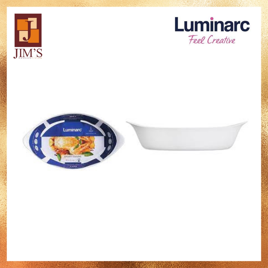 LUMINARC N3486 MANGKOK OVAL SMART CUISINE 38X23CM