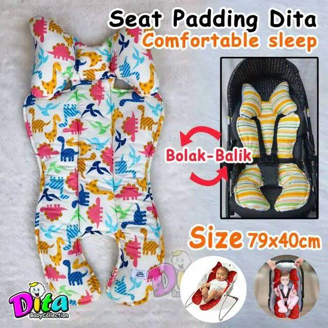 BISA GOJEK Alas Stroller Dita motif alas kereta dorong bayi carseat  stroller pad alas bouncher Alas Stroller Bayi Universal Baby Car Seat Stroller Pad