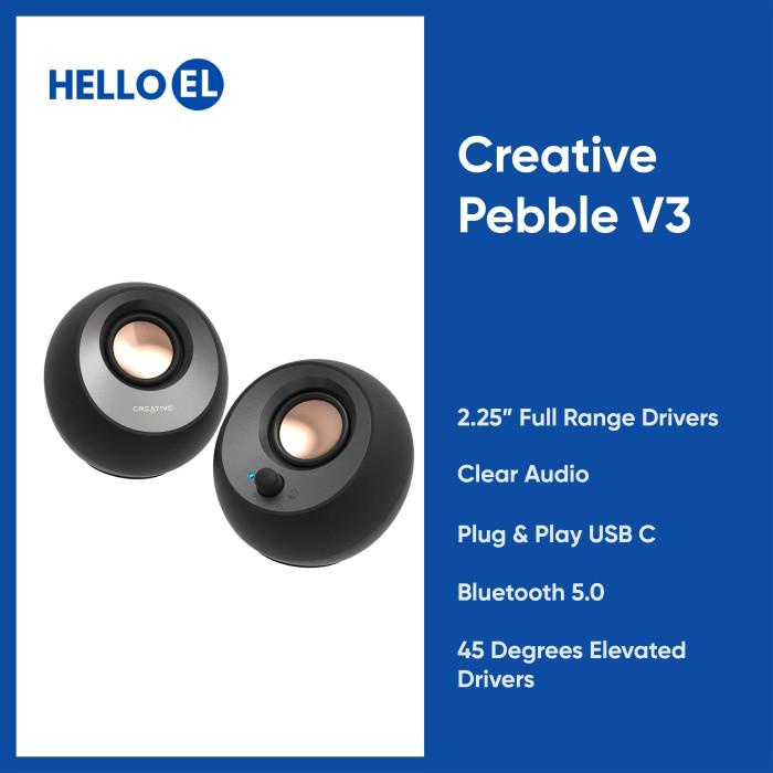 Speak | Creative Pebble V3 V 3 Bluetooth Desktop Speakers