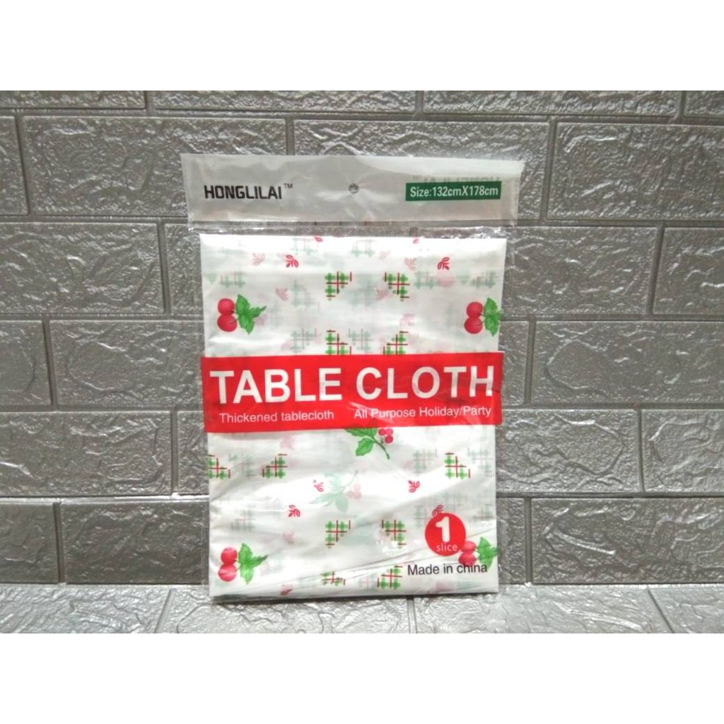 TERBARU!!! Taplak Meja Makan Kotak Persegi Anti Air Alas PVC Ukuran 132 x 178CM