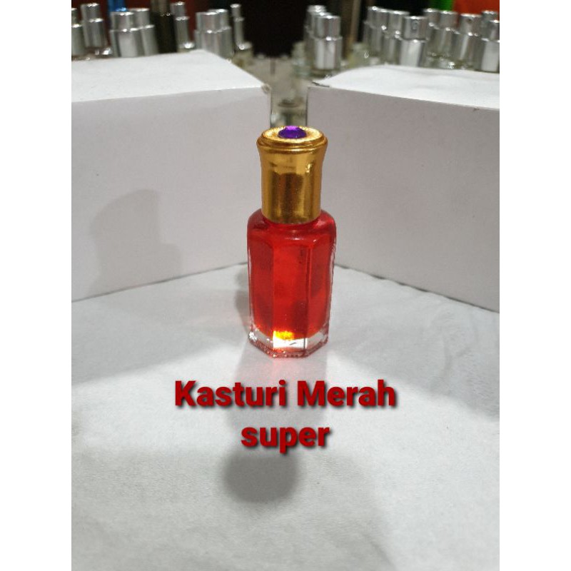 Kasturi merah 12ml parfum asli bibit minyak wangi murni