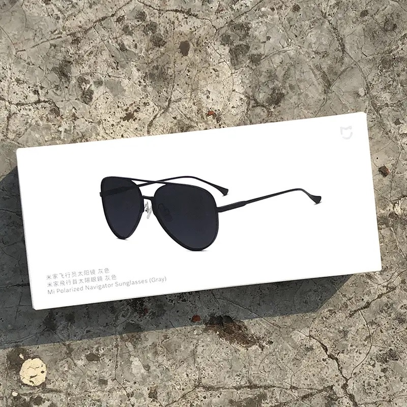 MIJIA Mi Polarized Navigator Sunglasses - TYJ02TS - Kacamata Hitam Desain Keren Seperti Pilot Pesawat