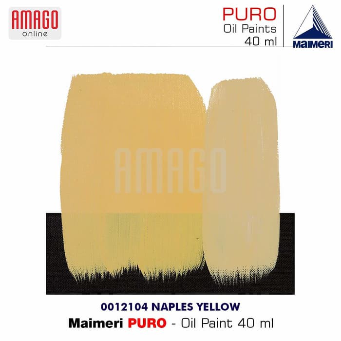 MAIMERI PURO - OIL PAINT - NAPLES YELLOW - 40ML - M0012104