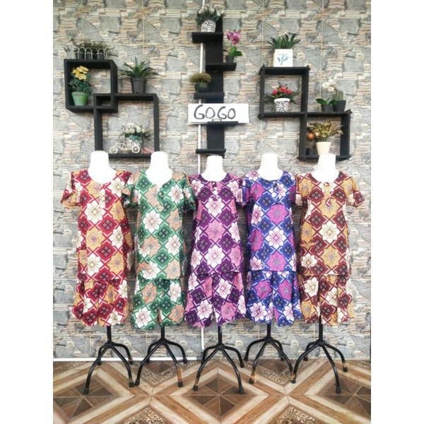 Setelan gogo / setelan batik / gogo murah 1 seri masuk 1kg