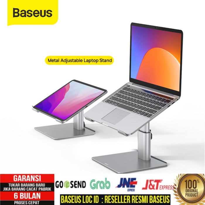 Baseus Stand Holder Laptop Adjustable Dudukan Tablet Metal