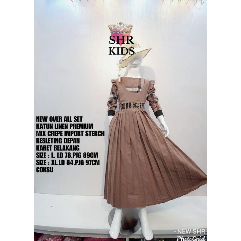 READY NEWWW ORI SHR OVERALL SET BB KIDS HIGH QUALITY