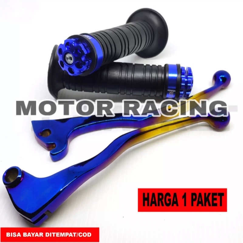 HANDLE REM TWOTONE YAMAHA VIXION (ASLI BAKARAN) HARGA SEPAKET HANDGRIP MOTOR VARIASI MODEL JALU STANG FLOWER