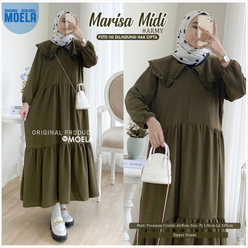 Marisa midi Dress ori by Moela