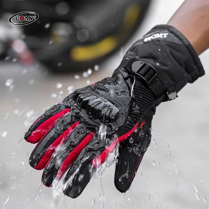 SUOMY Sarung Tangan Motor Touchscreen Waterproof Motorcycle Gloves