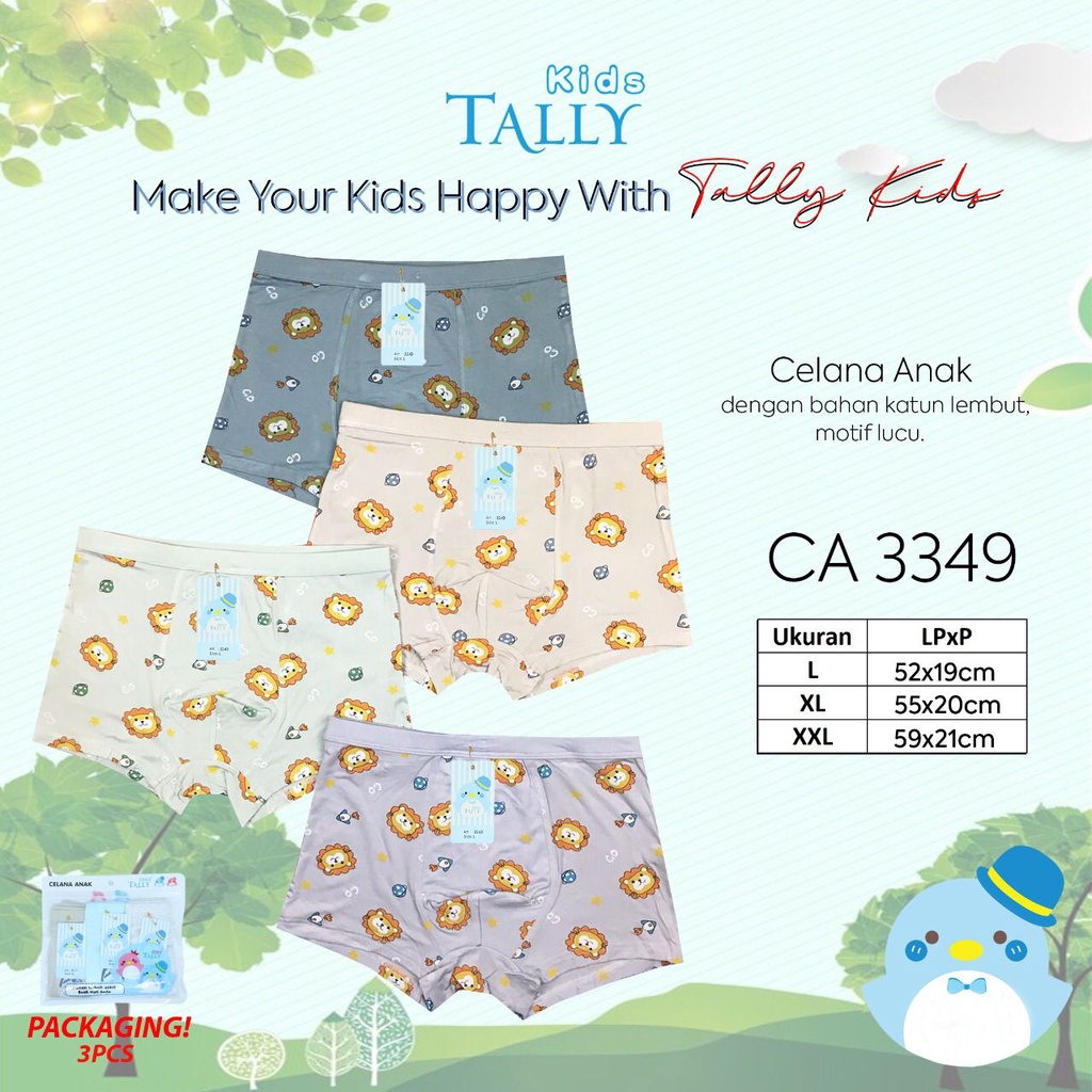 TALLY CD CELANA DALAM BOXER ANAK COWOK 3349