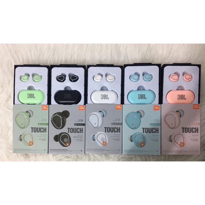 EARPHONE BLUETOOTH JBL TWS 208 ORIGINAL