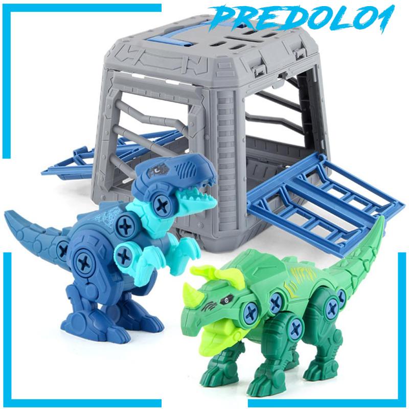 Predolo1 3pcs Mainan Dinosaurus Diy Untuk Hadiah Ulang Tahun Anak Laki-Laki / Perempuan