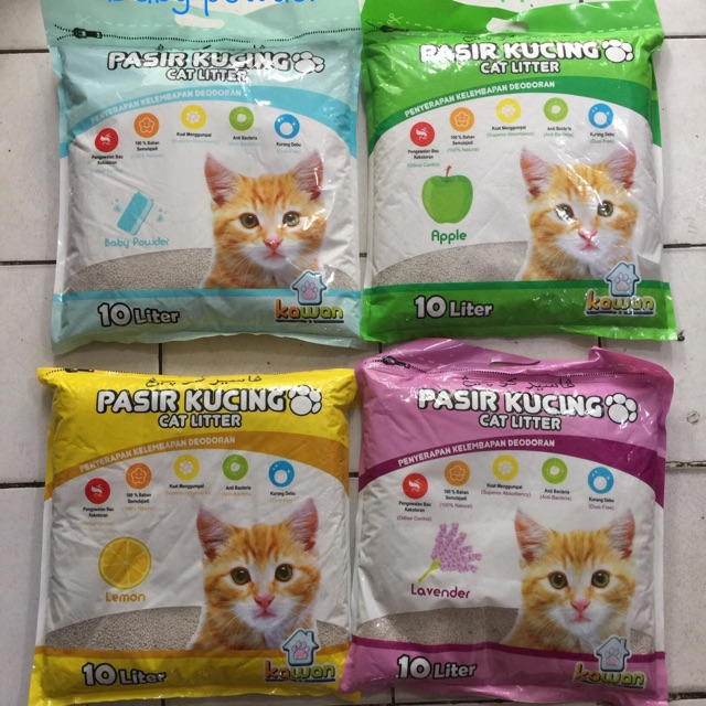 GOJEK-GOSEND ONLY-Pasir Kucing Cat Little Kawan 10lt