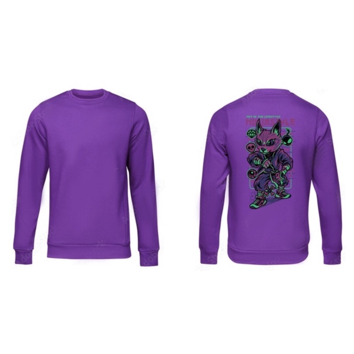 Sweater Pria Ninja Style Crewneck Pria M - XXL