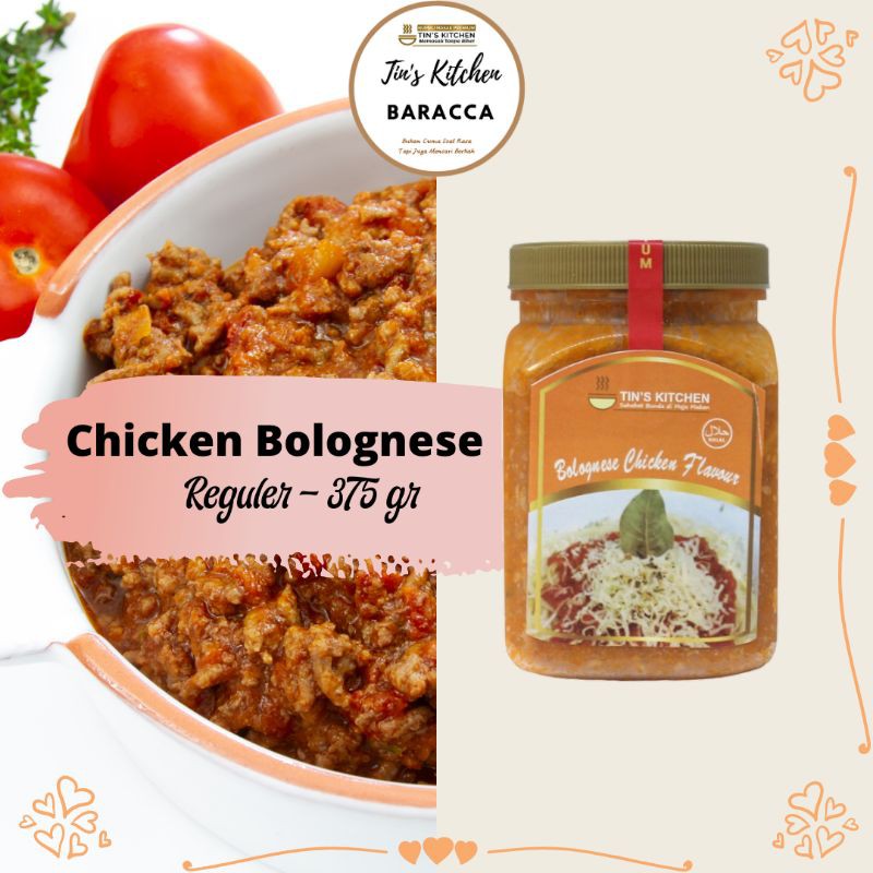 

Bolognese Chicken Flavour Tins Kitchen 375g Bumbu yang cocok untuk masakan Western - Kemasan Reguler
