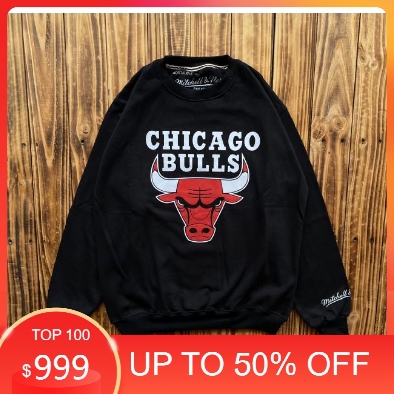 Sweater Crewneck Chicago Bulls NBA Premium Fulltag & Lebel ( Bestseller ) & Tshirt Chicago Bulls