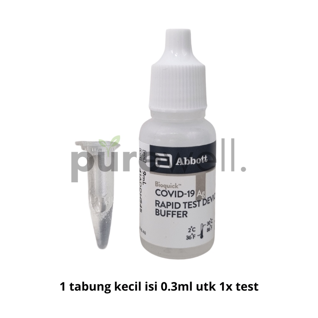 Abbott Bioquick Nasal Alat Antigen Swab Rapid Test Mandiri Hidung Satuan Original