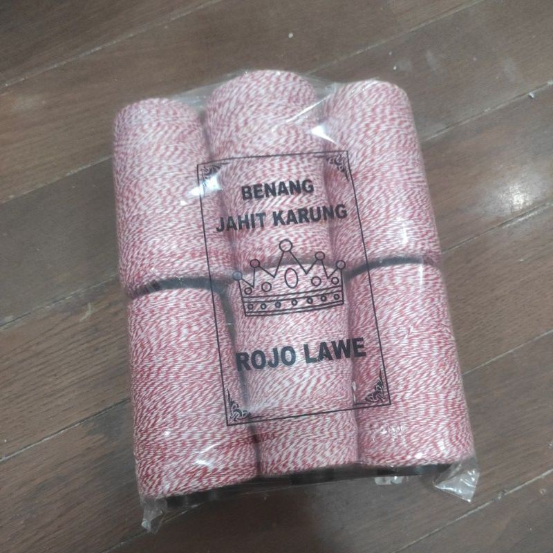 Benang jahit karung warna merah rojolawe