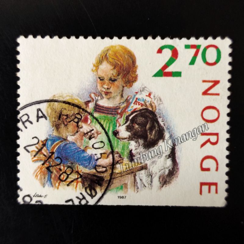 

perangko Norwegia 270 tahun 1987