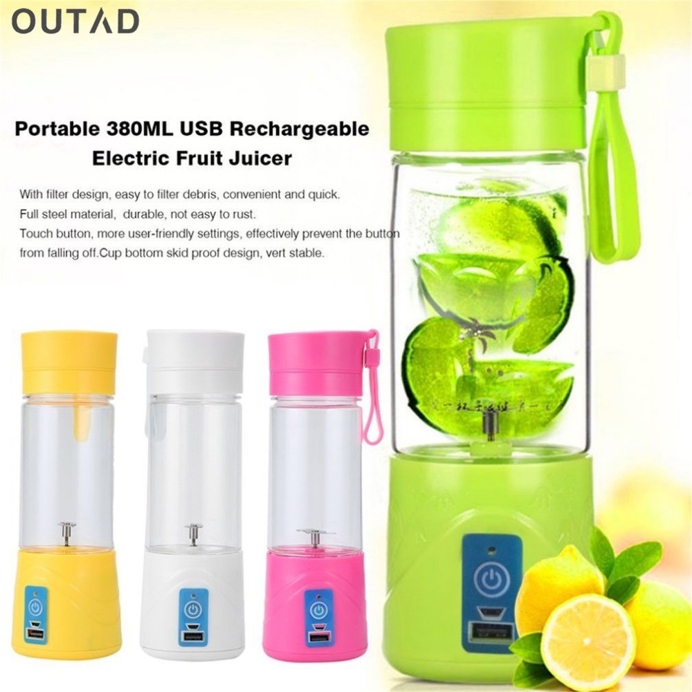 Blender Portable Juice Cup Jus Cas USB Rechargeable Shake n Take My Bottle Eletric Juicer