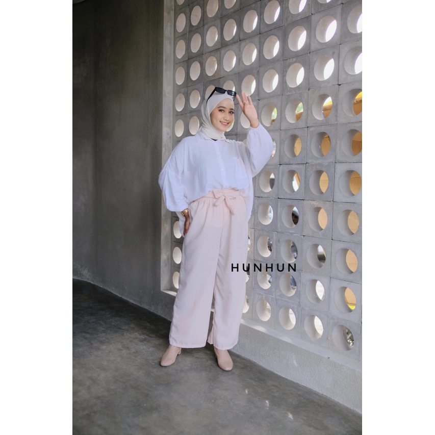 Premium Ribbon Pants Wolfish / Ansley Pants Celana Wolfish Panjang ANSLEY KULOT WOLFIS TALI JUMBO ANTI BENGAH DAILY KULOT HITS OOTD SELEBGRAM FASHION GROSIR Pusatgrosir_solo