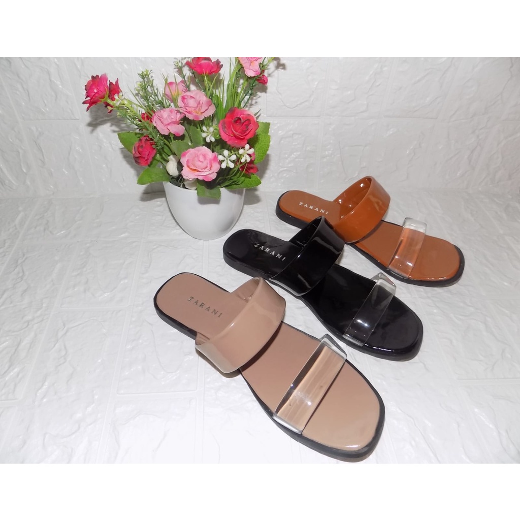 Sandal Teplek Wanita Terbaru Mika Jelly Bening