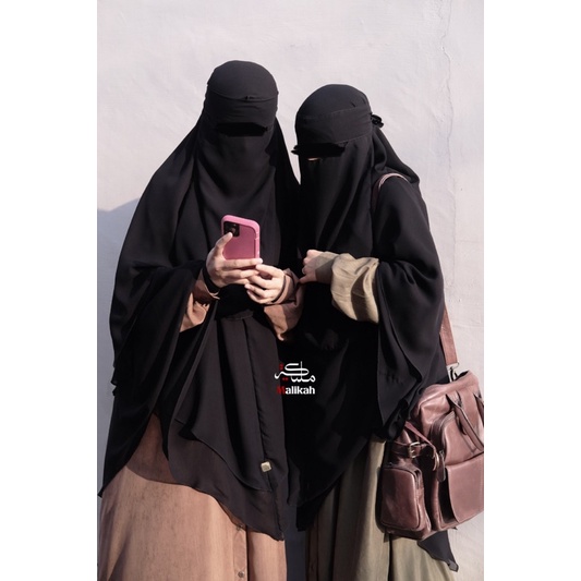 Double layer Chiffon Khimar by Malikah