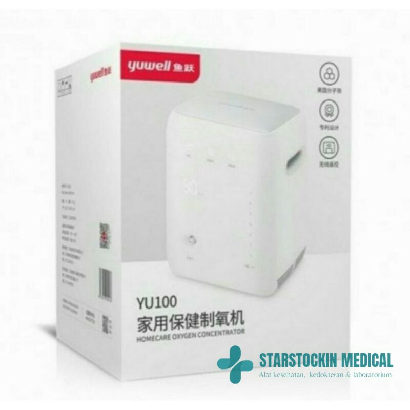 Oksigen Portable Yuwell YU100 Oxygen Concentrator Home Care
