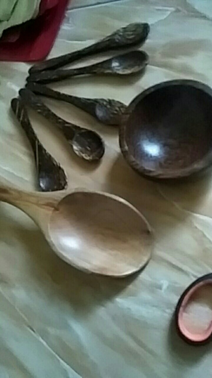 Sendok Unyil Kayu Aren 10cm