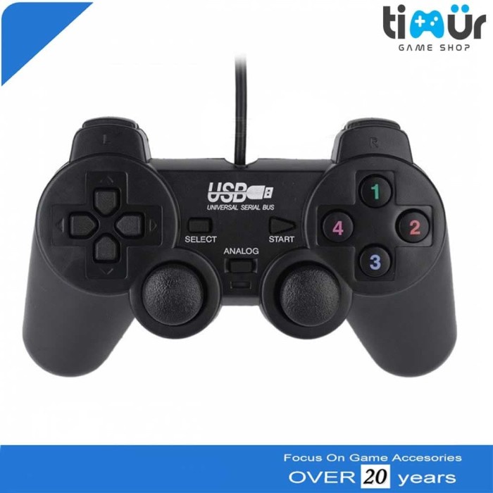 Joystick Gamepad USB Joypad Stik Stick Dual Shock Komputer PC Laptop ORIGINAL Original original