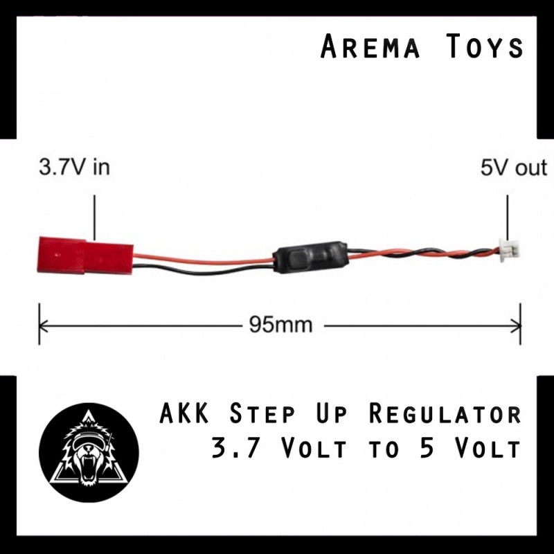 AKK Micro Voltage Step Up Regulator 3.7V to 5V