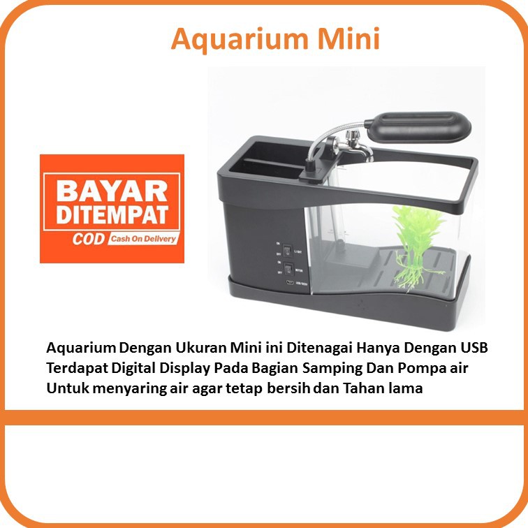 Aquarium Akuarium Kandang Tempat Rumah Akrilik Mika Plastik Plastic Ikan Cupang Unik Koi Guppy Gupi 