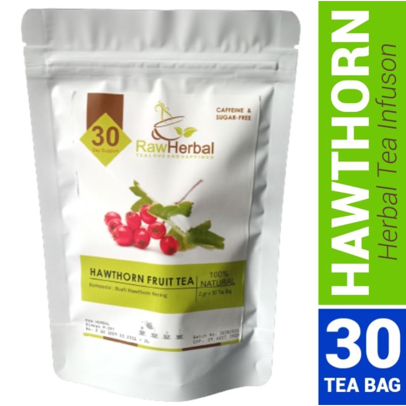 Hawthorn Fruit Tea : Organic Dried Hawthorn Fruit Tea Isi 30 Tea Bag